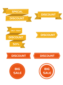 促销标签 爆款热卖 特惠清仓