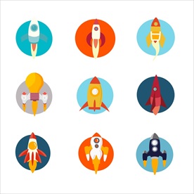 手绘火箭素材 火箭 火箭素材