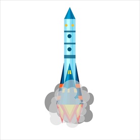 手绘火箭素材 火箭 火箭素材