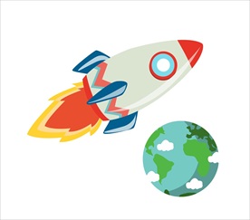 手绘火箭素材 火箭 火箭素材