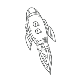 手绘火箭素材 火箭 火箭素材