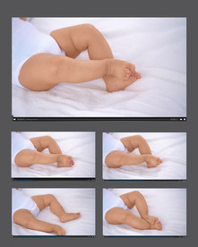 活动的婴儿的小腿视频素材