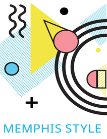 彩色拼接设计图案