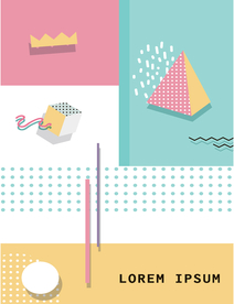 彩色拼接设计图案