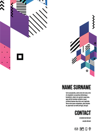 彩色拼接设计图案