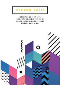 彩色拼接设计图案