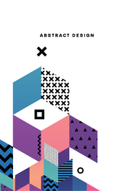 彩色拼接设计图案