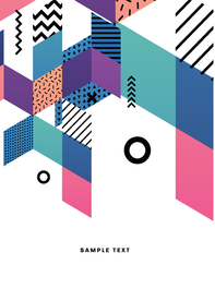 彩色拼接设计图案