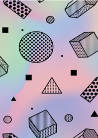 彩色拼接设计图案