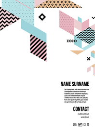 彩色拼接设计图案