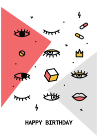 彩色拼接设计图案