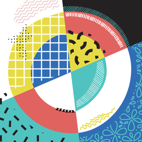 彩色拼接设计图案