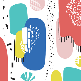 彩色拼接设计图案