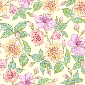 手绘植物花卉背景