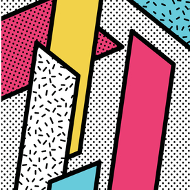 彩色拼接设计图案