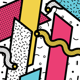 彩色拼接设计图案