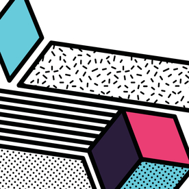 彩色拼接设计图案