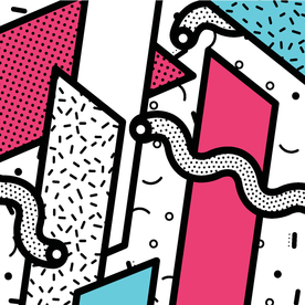 彩色拼接设计图案