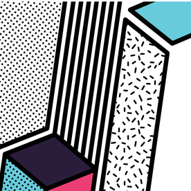 彩色拼接设计图案