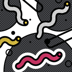 彩色拼接设计图案