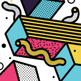 彩色拼接设计图案