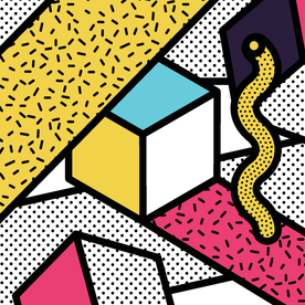 彩色拼接设计图案