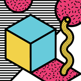 彩色拼接设计图案