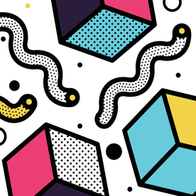 彩色拼接设计图案