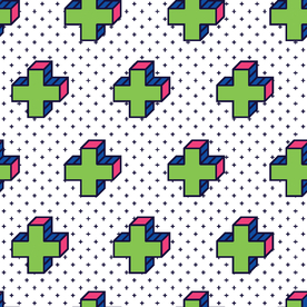 彩色拼接设计图案