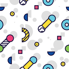 彩色拼接设计图案