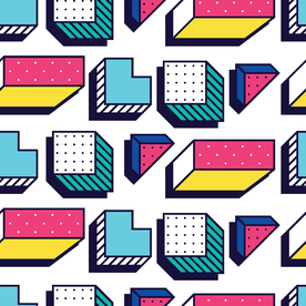 彩色拼接设计图案