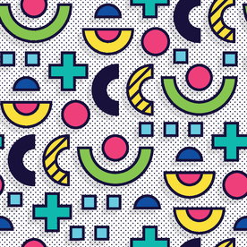 彩色拼接设计图案