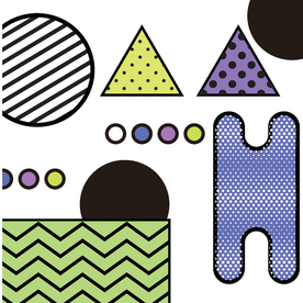 复古创意拼接图案