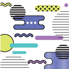 复古创意拼接图案