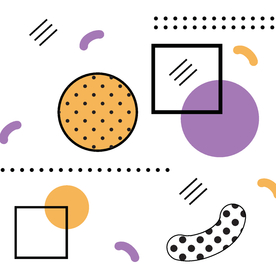 复古创意拼接图案