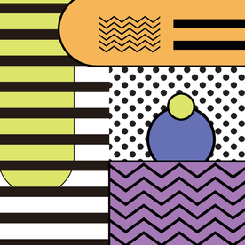 复古创意拼接图案