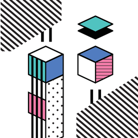 复古创意拼接图案