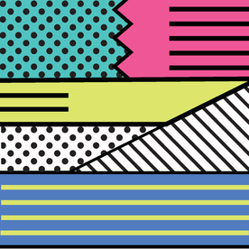 复古创意拼接图案