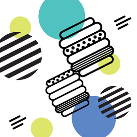 复古创意拼接图案