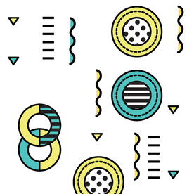 复古创意拼接图案