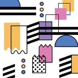 复古创意拼接图案