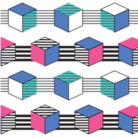 复古创意拼接图案