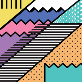 复古创意拼接图案