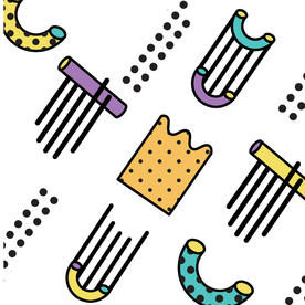 复古创意拼接图案