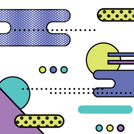 复古创意拼接图案