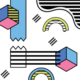 复古创意拼接图案