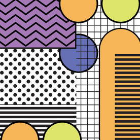 复古创意拼接图案