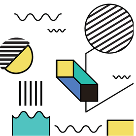 复古创意拼接图案