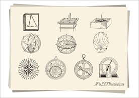 10款欧式复古钟表 手绘稿