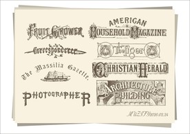 8款入复古字体标题设计